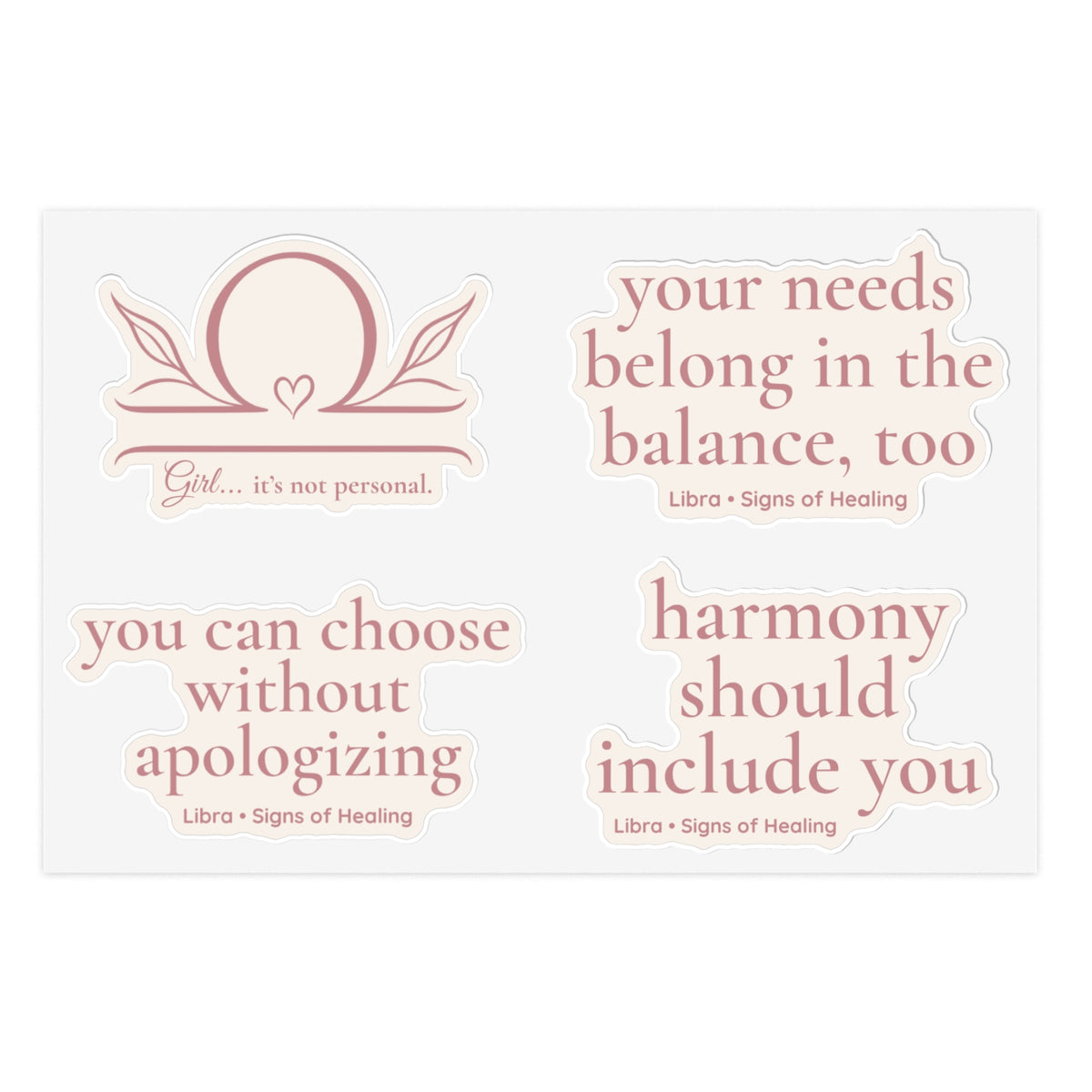 Libra Signs of Healing™ Reminder Sticker Sheet