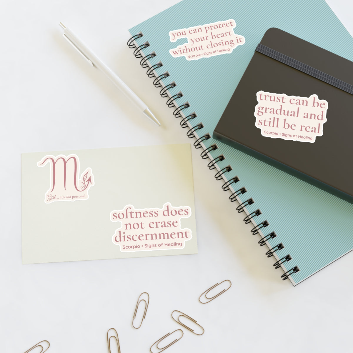 Scorpio Signs of Healing™ Reminder Sticker Sheet
