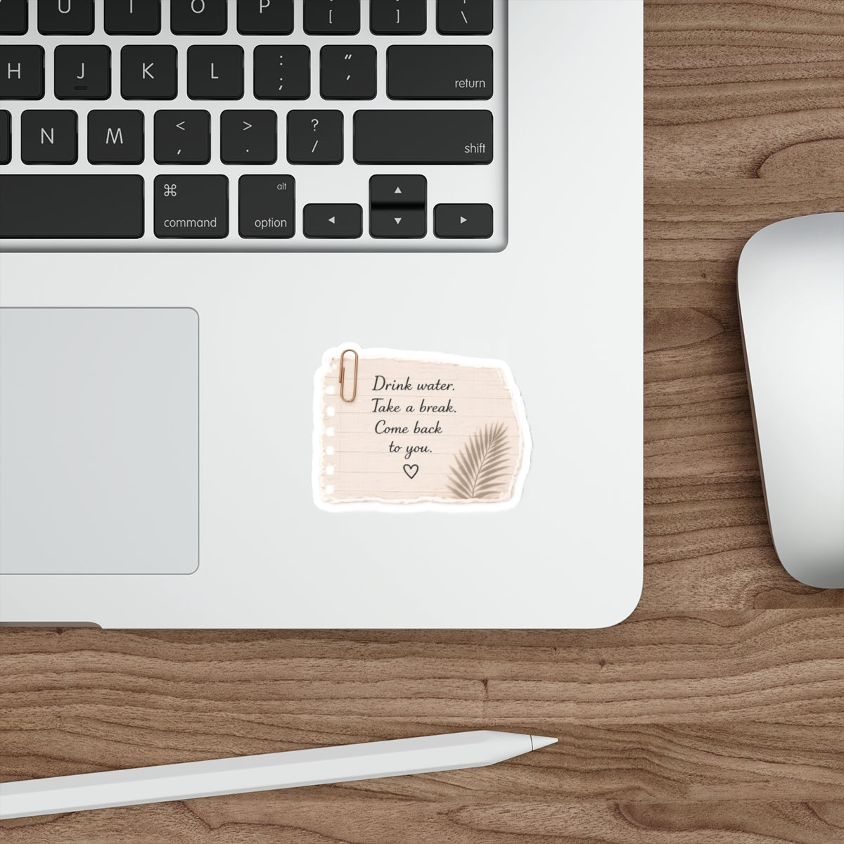 Drink Water. Take a Break. Come Back to You — Die-Cut Sticker
