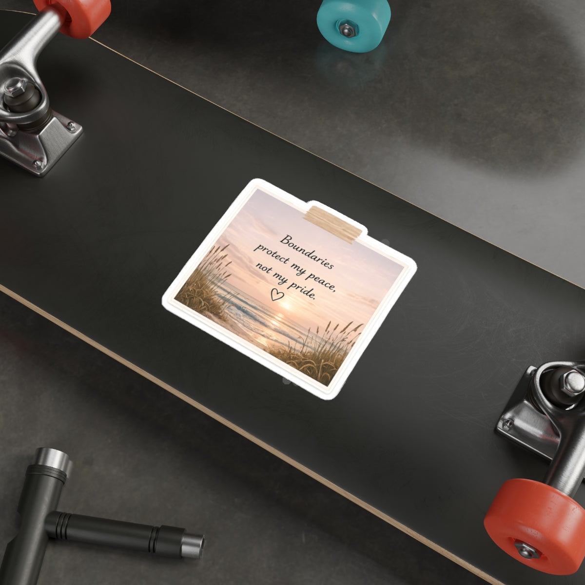 Boundaries Protect My Peace, Not My Pride — Die-Cut Sticker