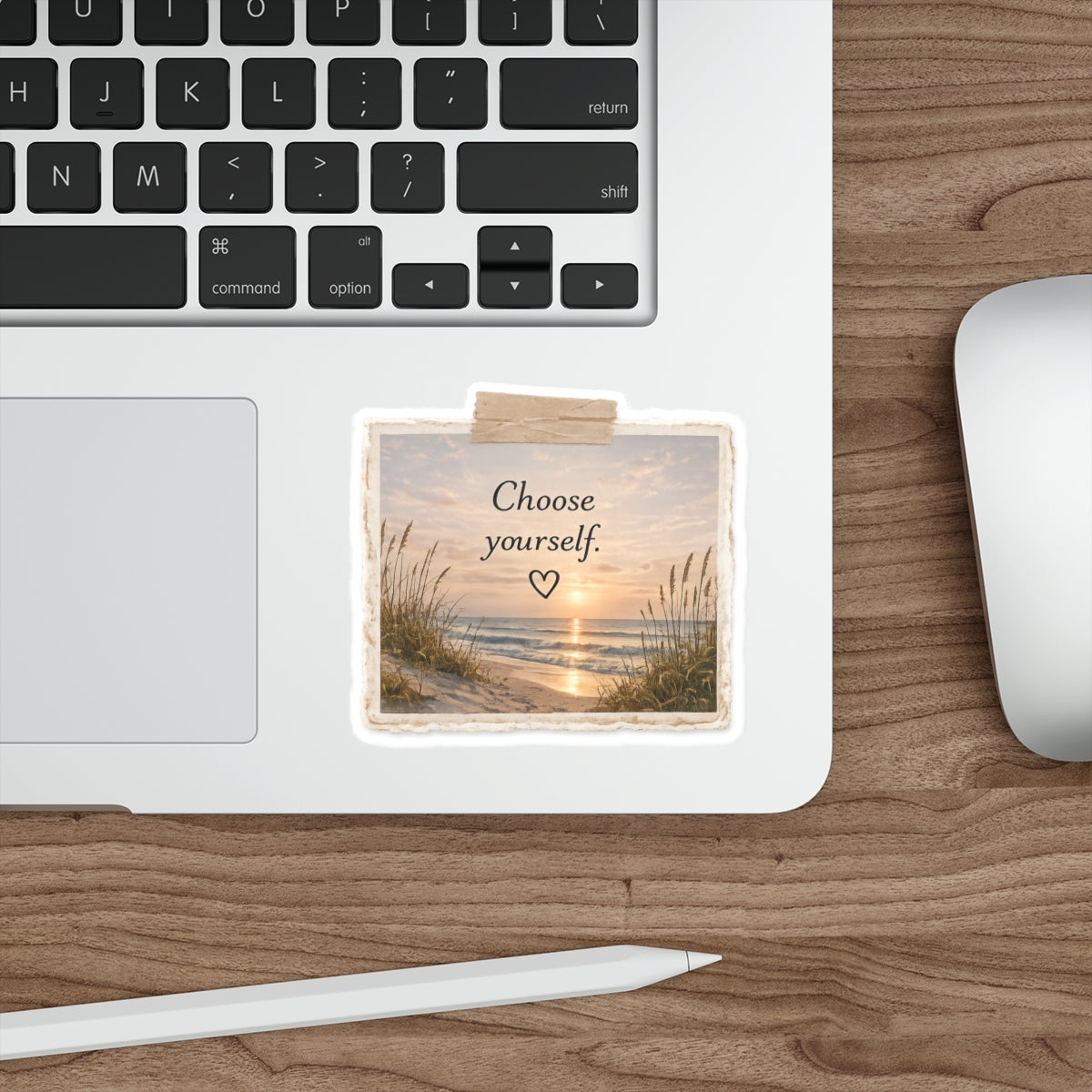 Choose Yourself — Coastal Sunset Die-Cut Sticker