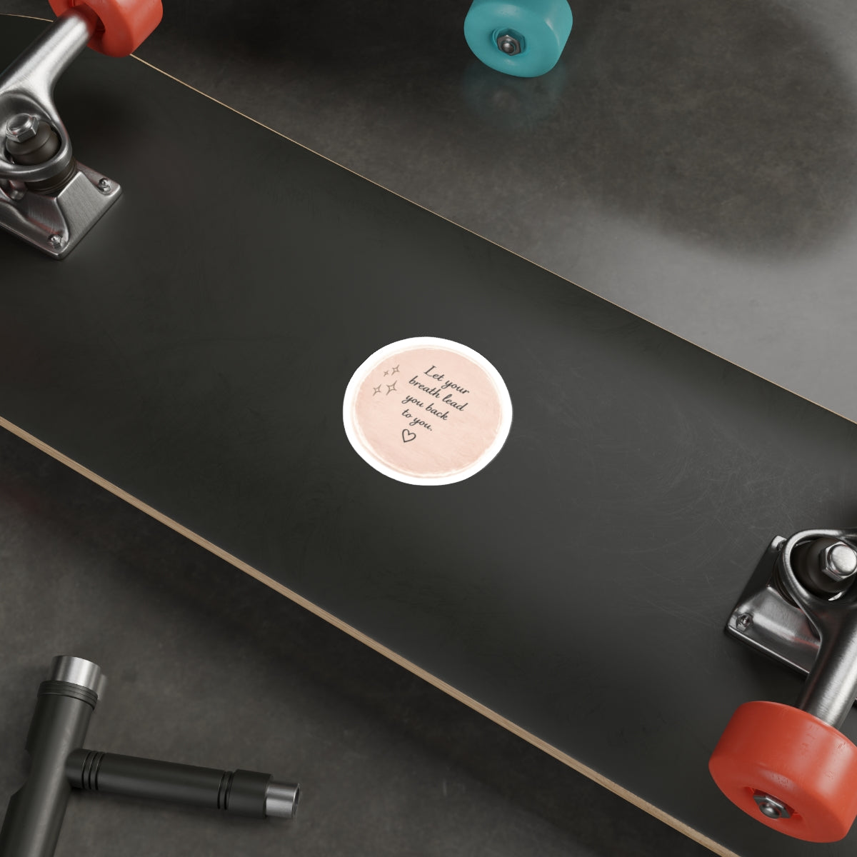 Let Your Breath Lead You Back to You — Die-Cut Sticker
