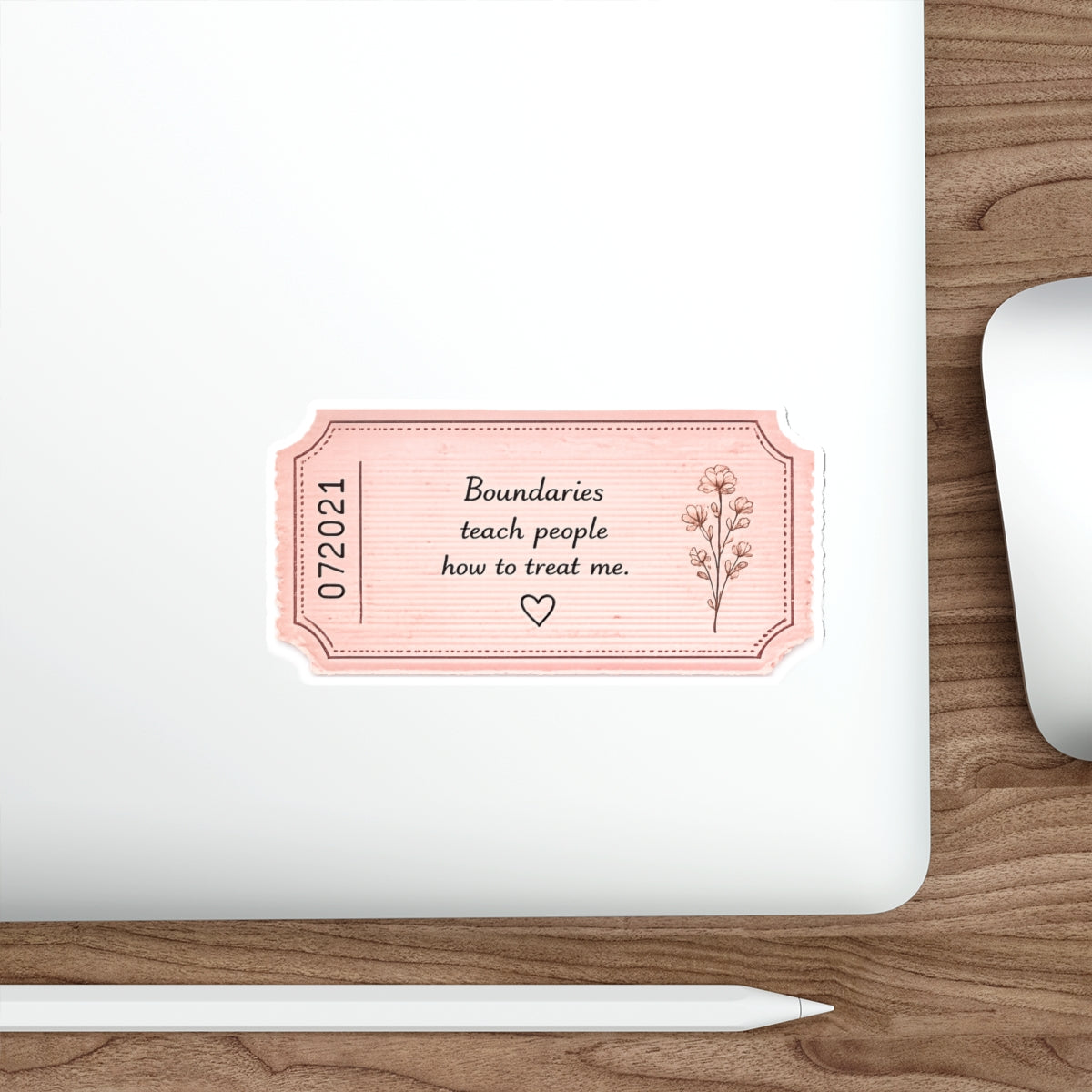 Boundaries Teach People How to Treat Me — Die-Cut Sticker