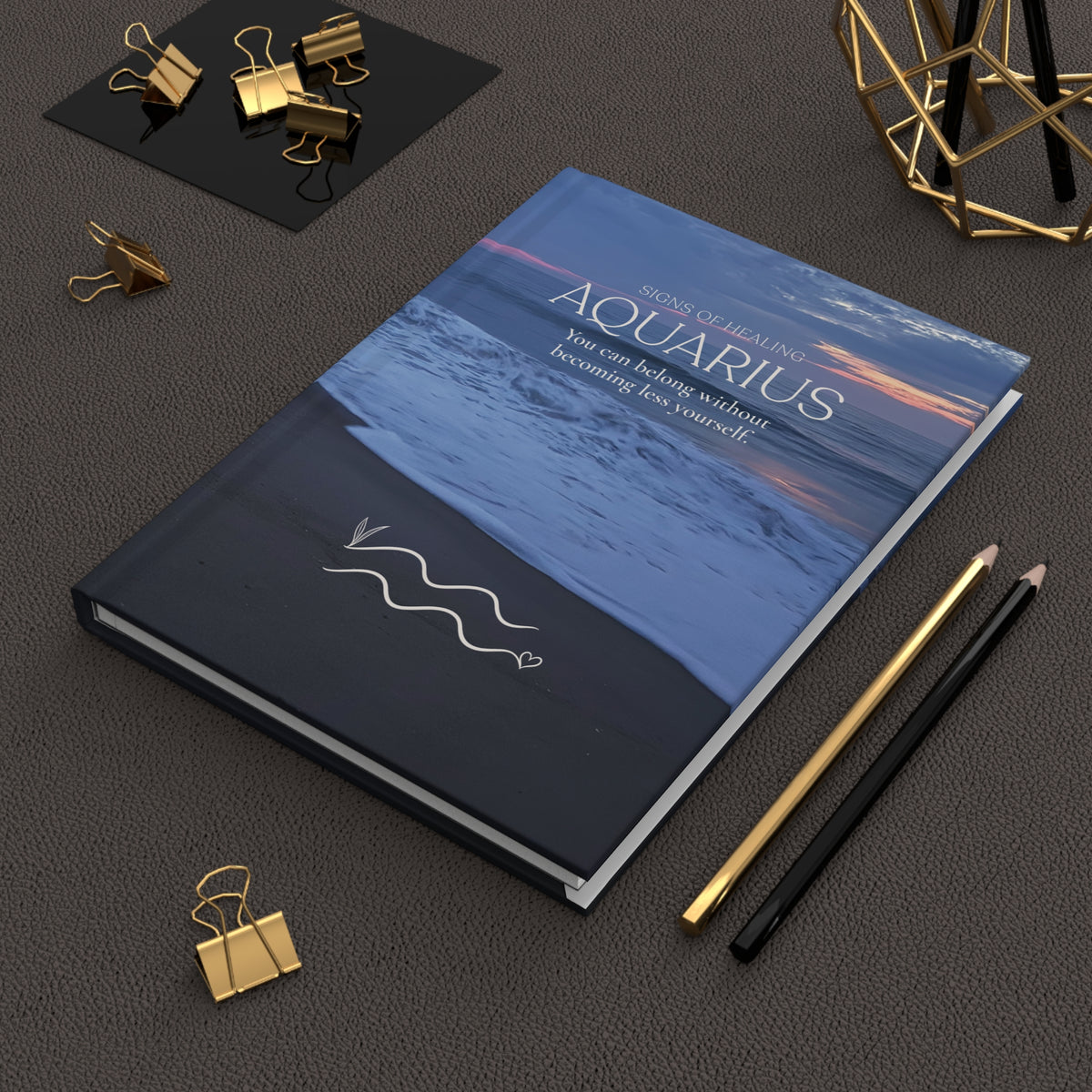 Aquarius Signs of Healing™ Hardcover Journal