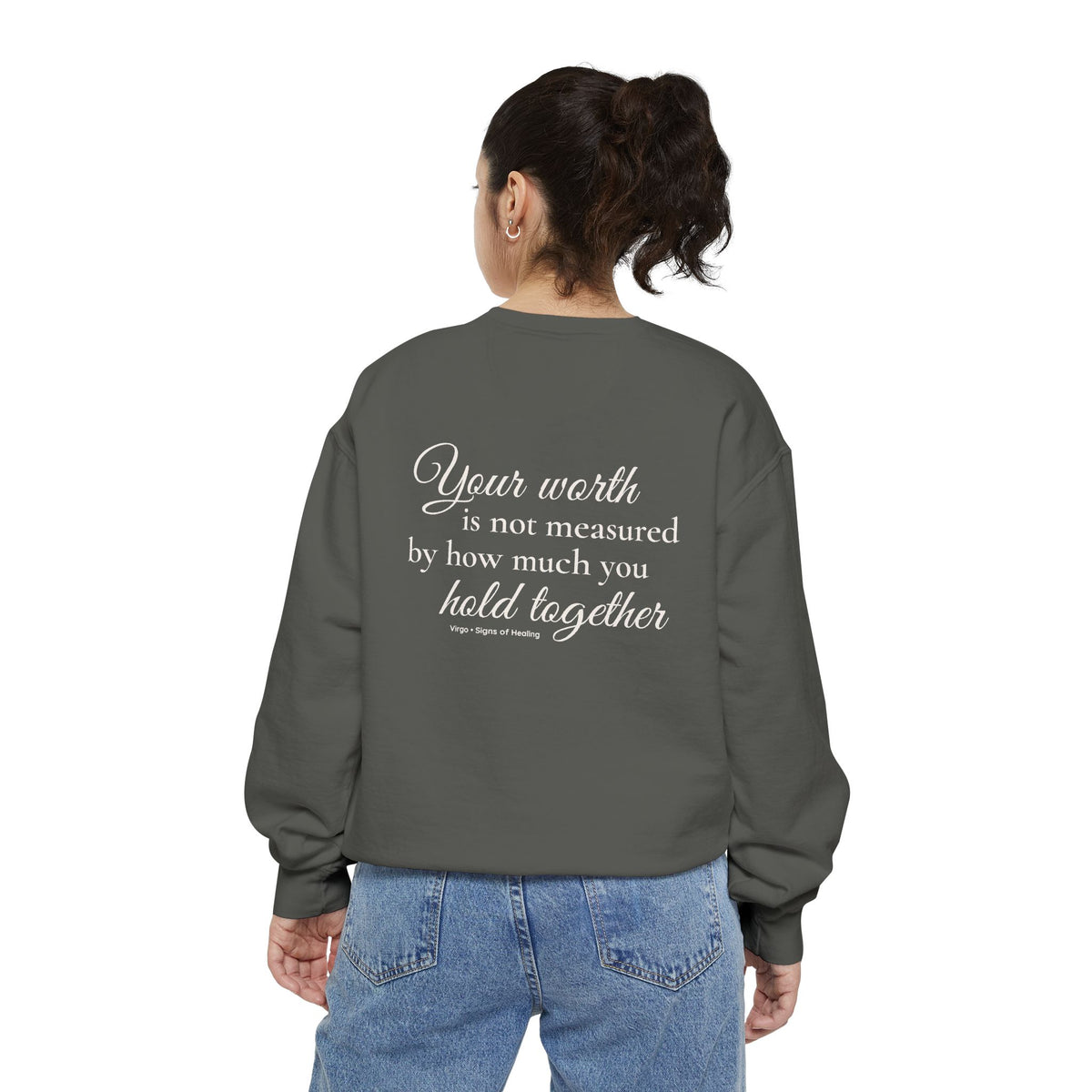 Virgo Signs of Healing™ Comfort Colors® Crewneck Sweatshirt
