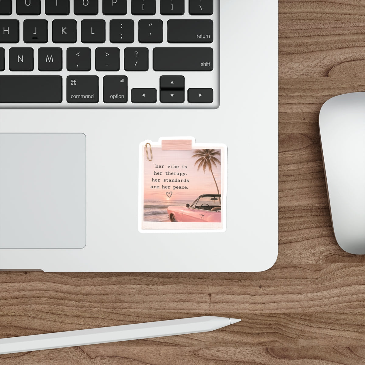 Her Vibe Is Her Therapy. Her Standards Are Her Peace — Die-Cut Sticker