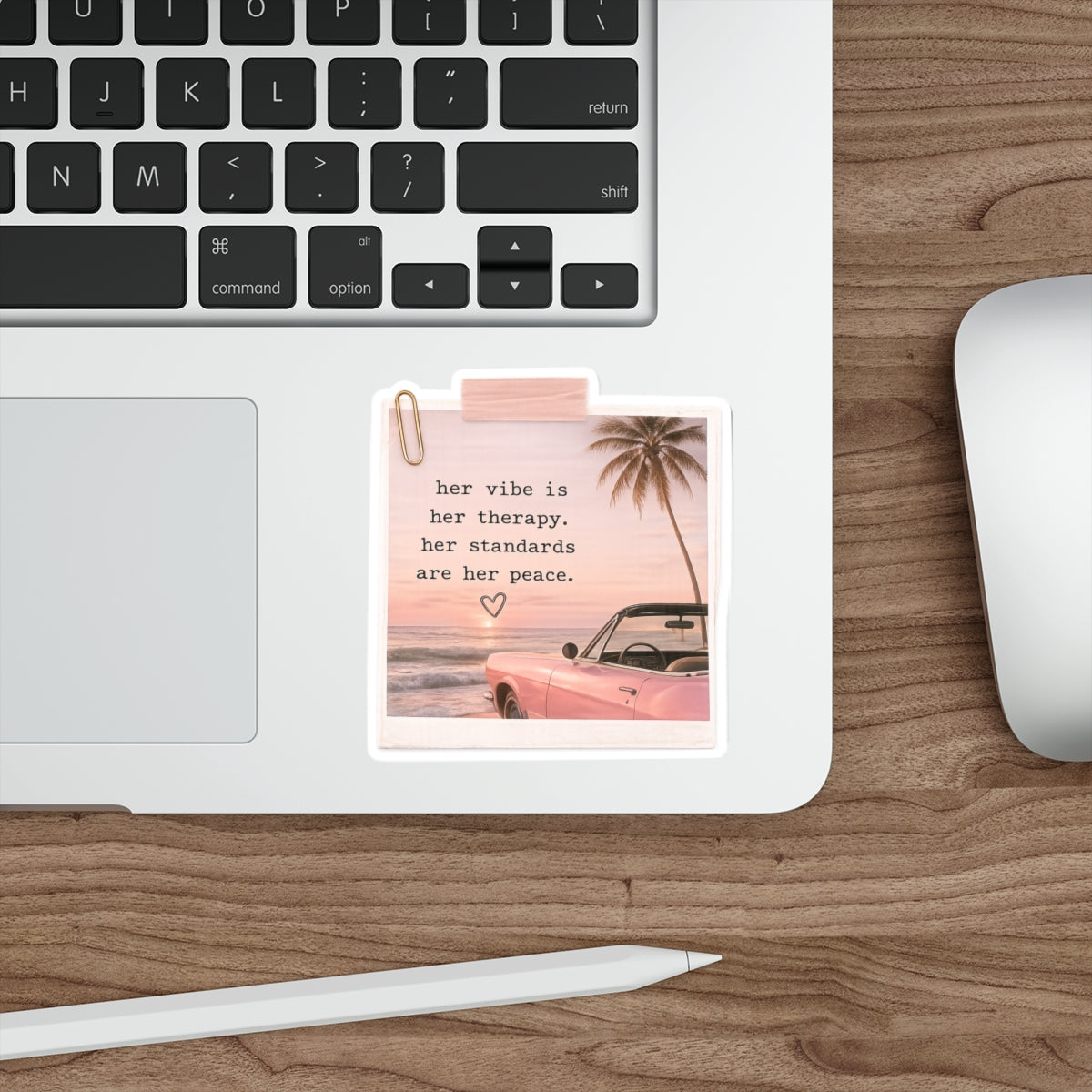 Her Vibe Is Her Therapy. Her Standards Are Her Peace — Die-Cut Sticker