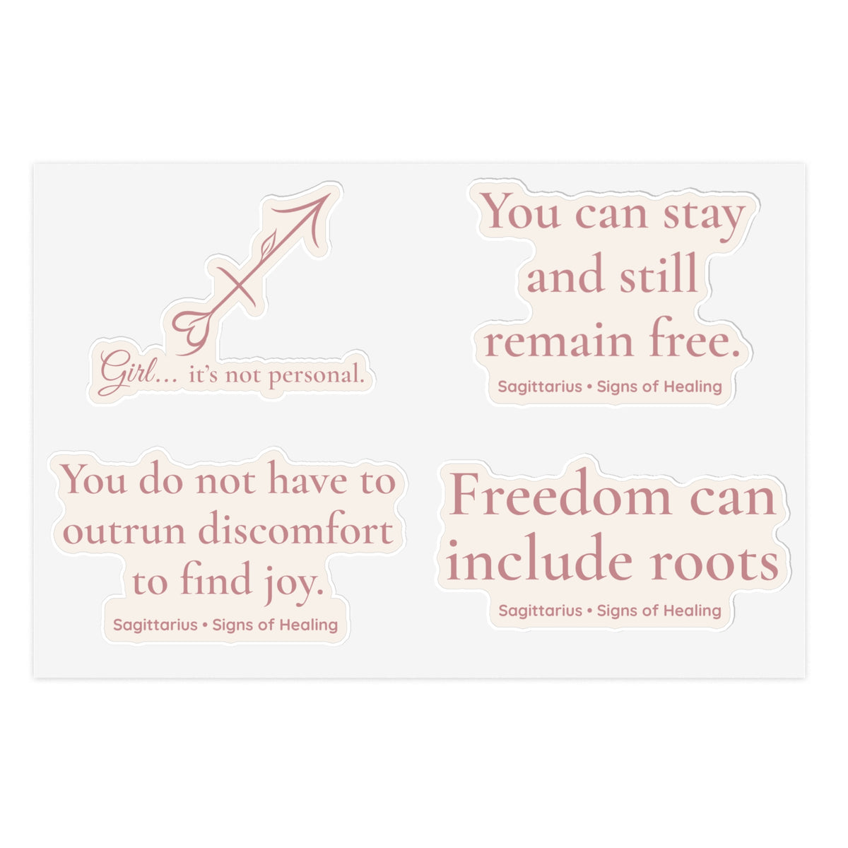 Sagittarius Signs of Healing™ Reminder Sticker Sheet