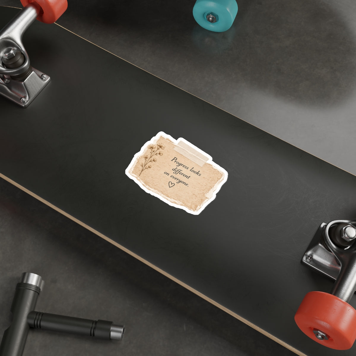 Progress Looks Different on Everyone — Die-Cut Sticker