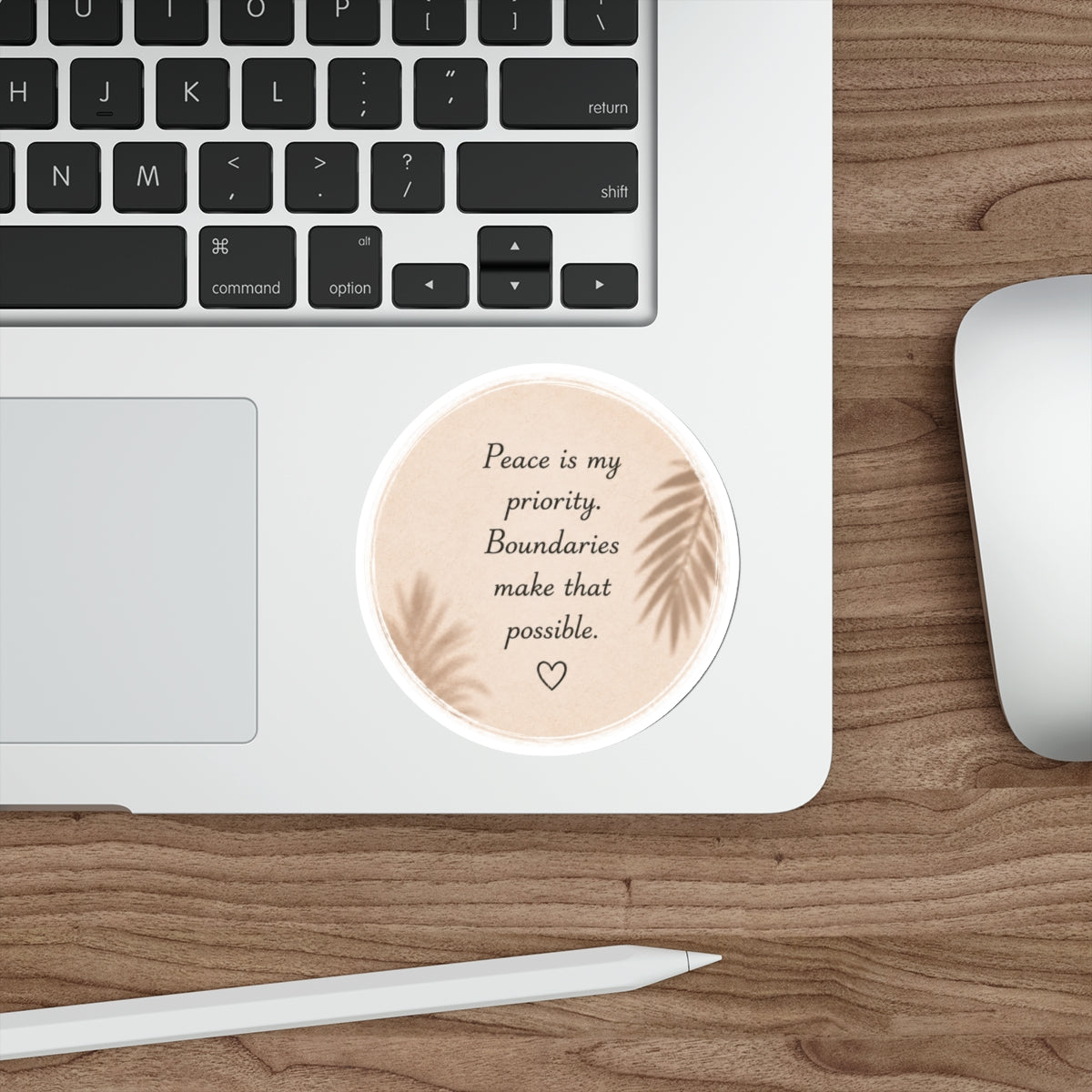 Peace Is My Priority. Boundaries Make That Possible. — Die-Cut Sticker