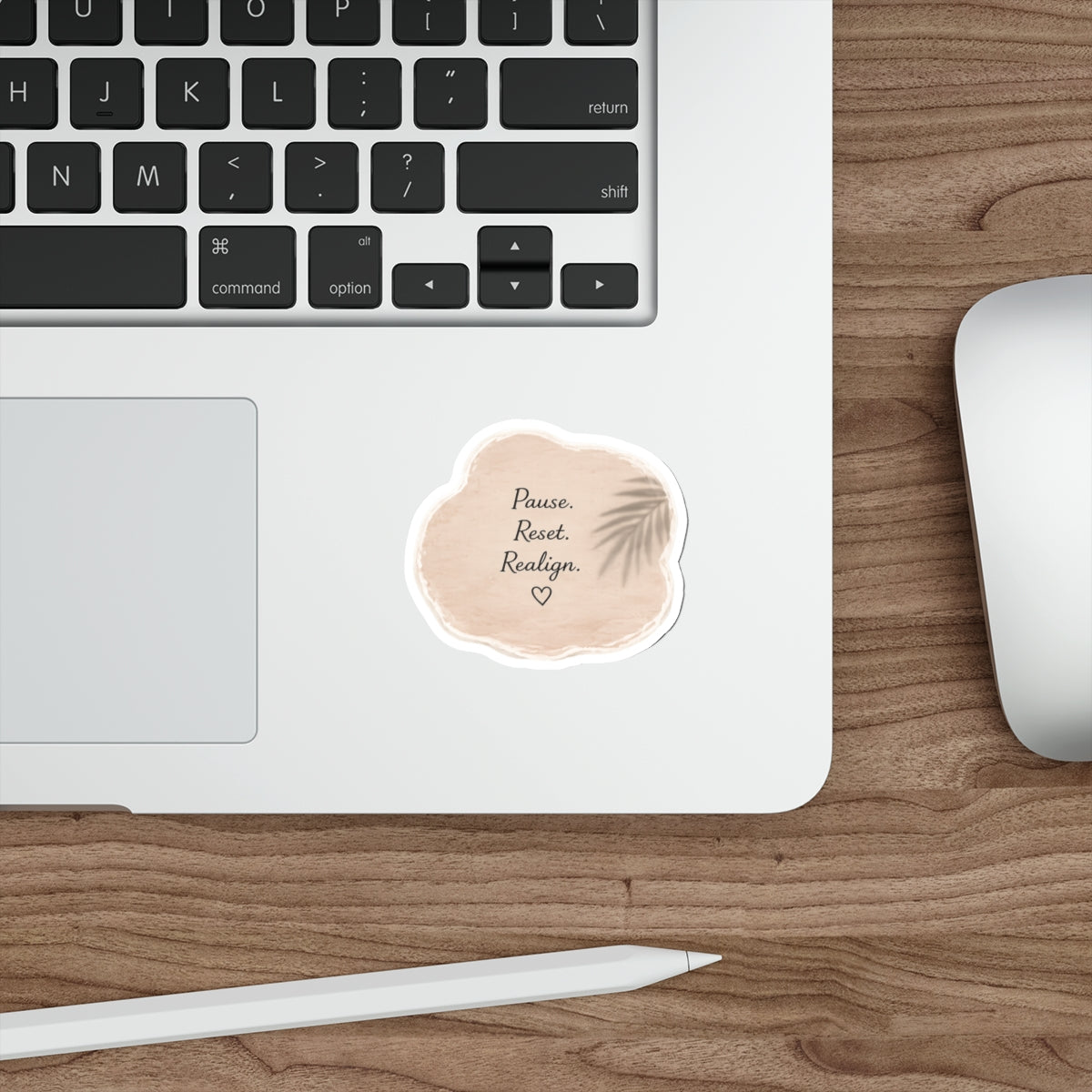 Pause. Reset. Realign. — Die-Cut Sticker