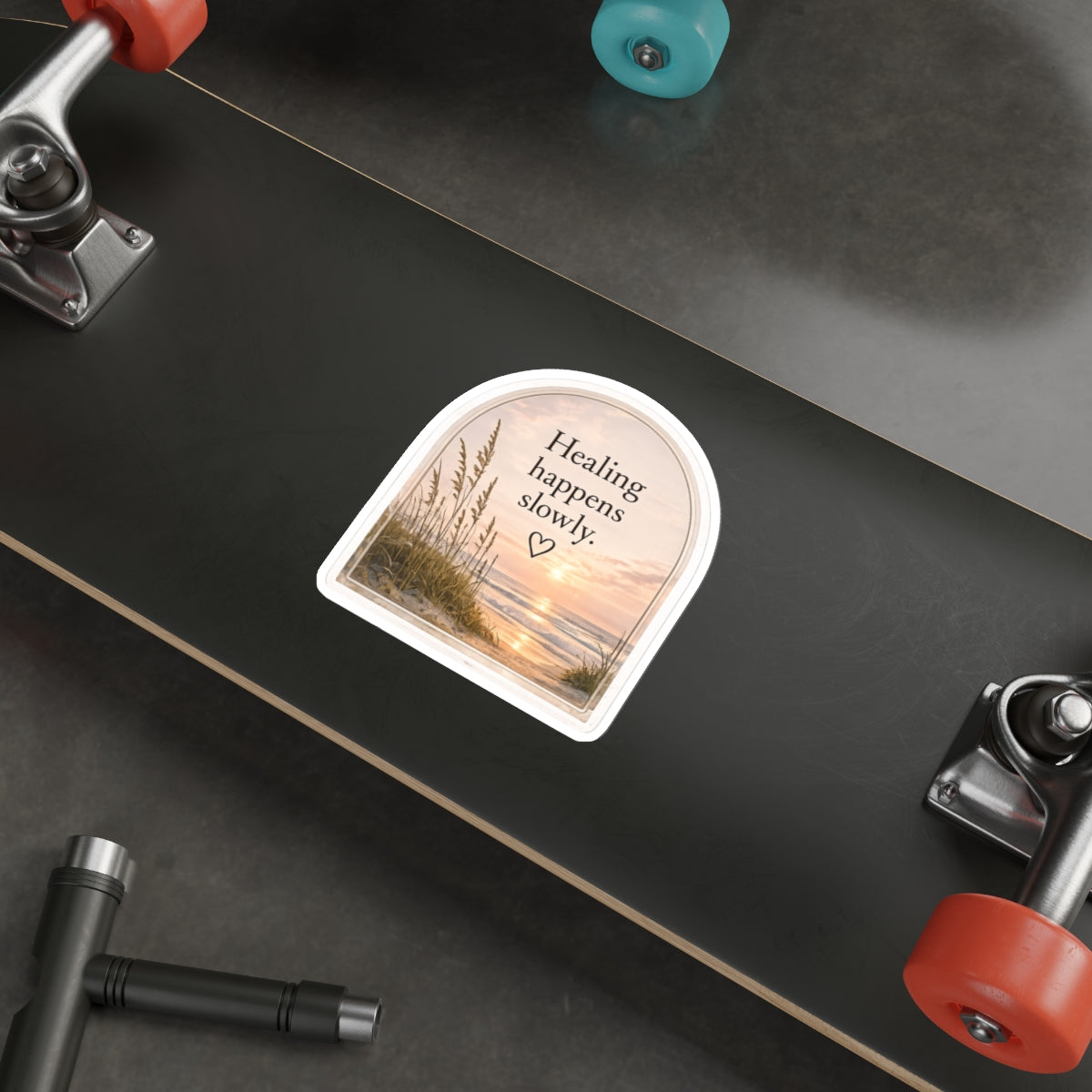 Healing Happens Slowly — Die-Cut Sticker