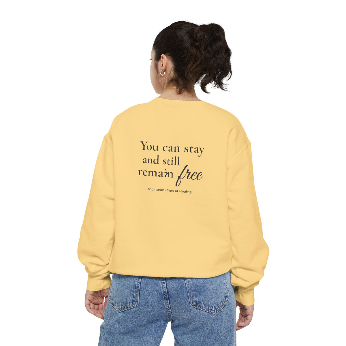 Sagittarius Signs of Healing™ Comfort Colors® Crewneck Sweatshirt