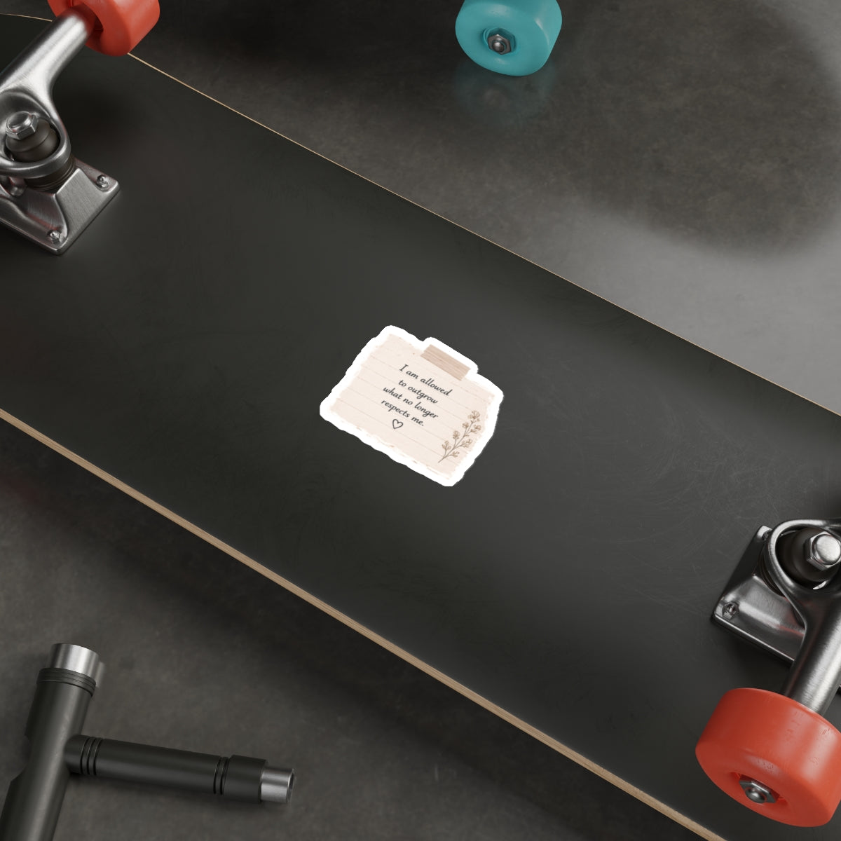 I Am Allowed to Outgrow What No Longer Respects Me — Die-Cut Sticker