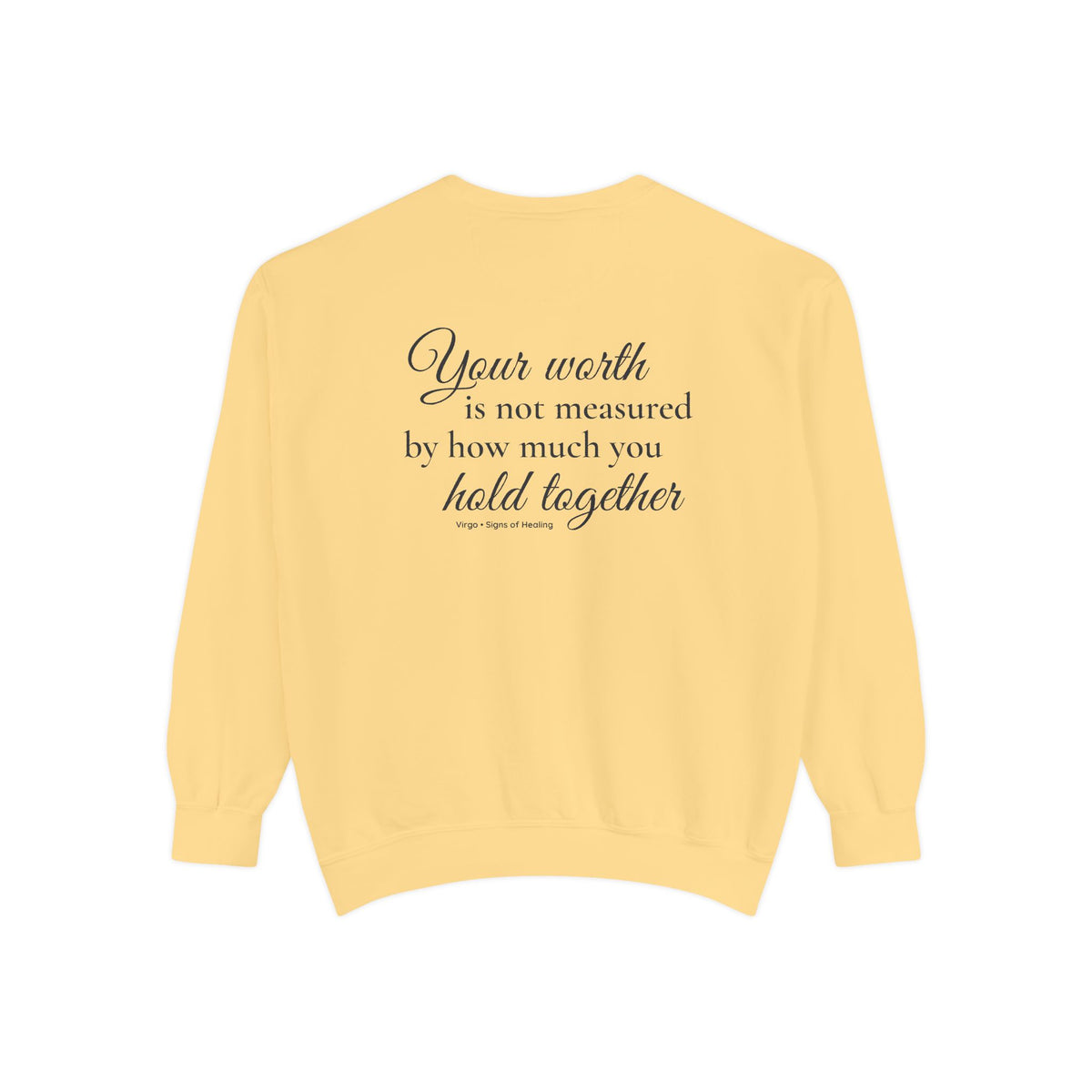 Virgo Signs of Healing™ Comfort Colors® Crewneck Sweatshirt