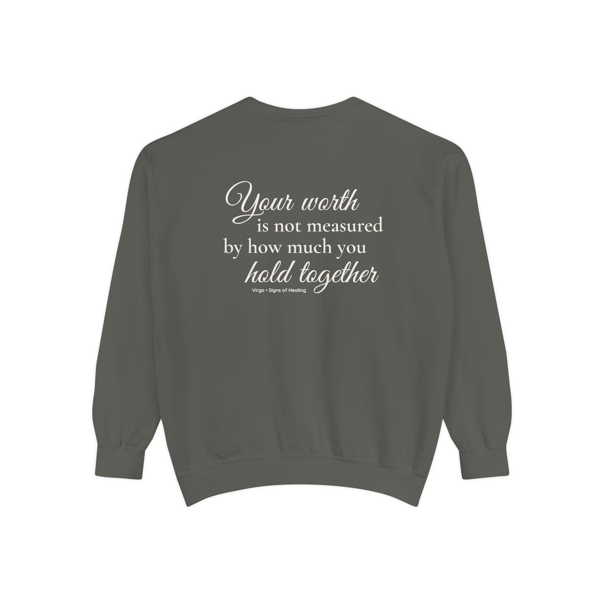 Virgo Signs of Healing™ Comfort Colors® Crewneck Sweatshirt