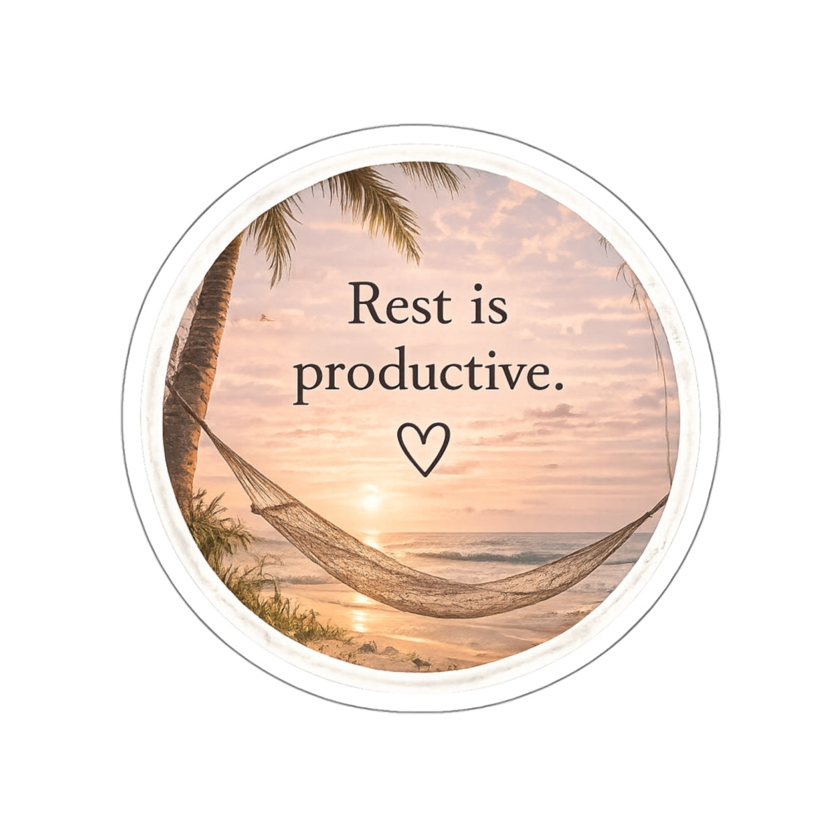 Rest Is Productive — Die-Cut Sticker