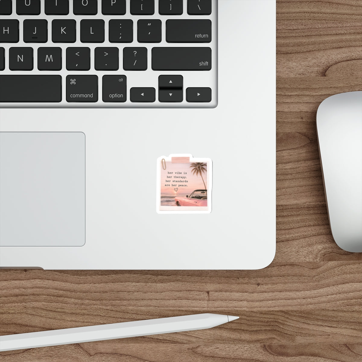 Her Vibe Is Her Therapy. Her Standards Are Her Peace — Die-Cut Sticker