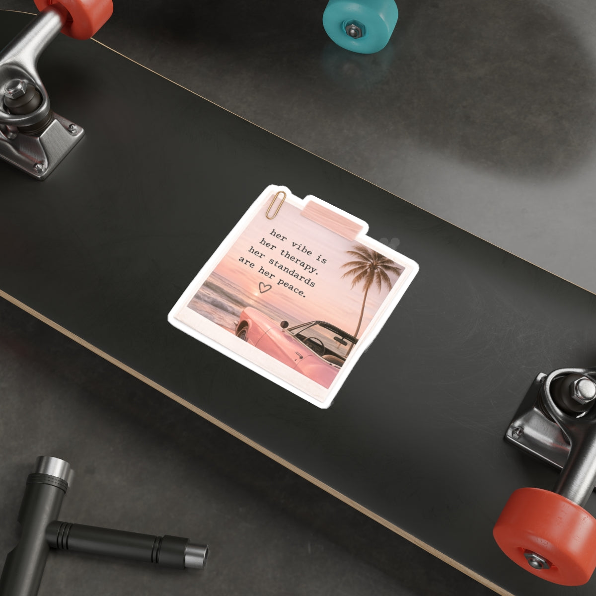 Her Vibe Is Her Therapy. Her Standards Are Her Peace — Die-Cut Sticker