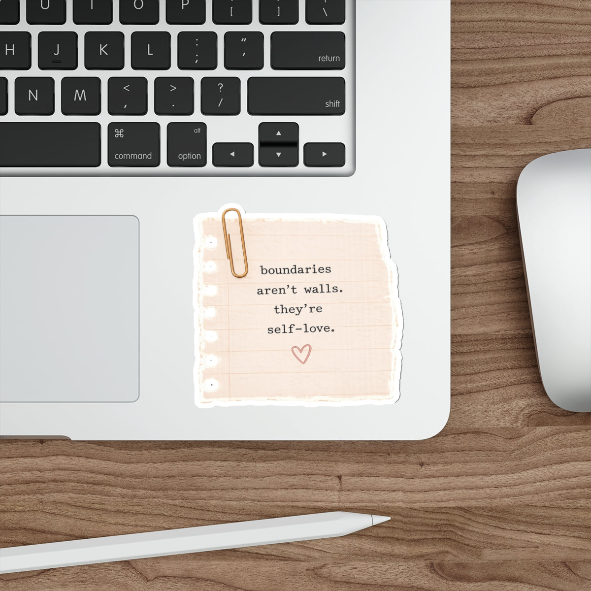 Boundaries Aren’t Walls. They’re Self-Love — Die-Cut Sticker