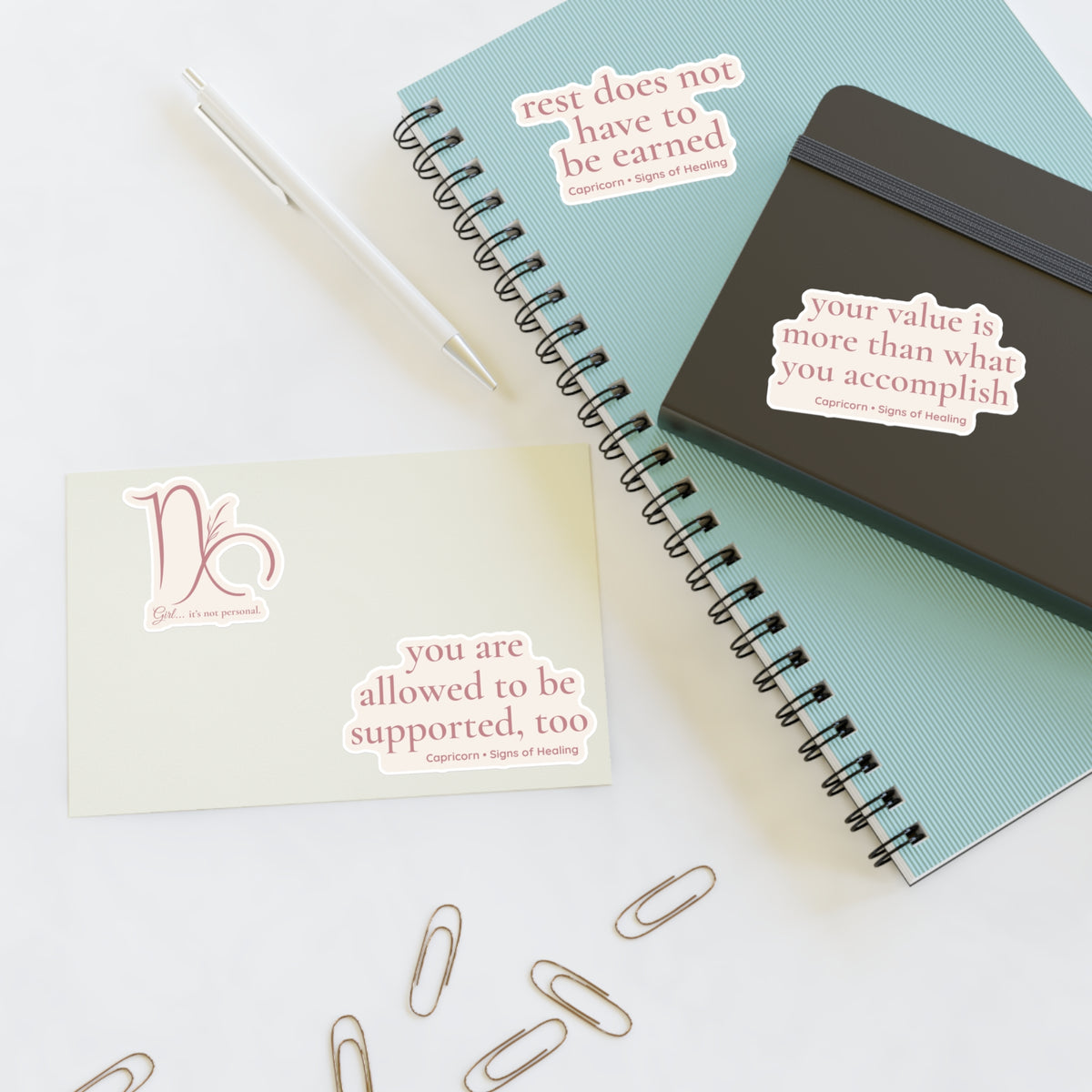 Capricorn Signs of Healing™ Reminder Sticker Sheet