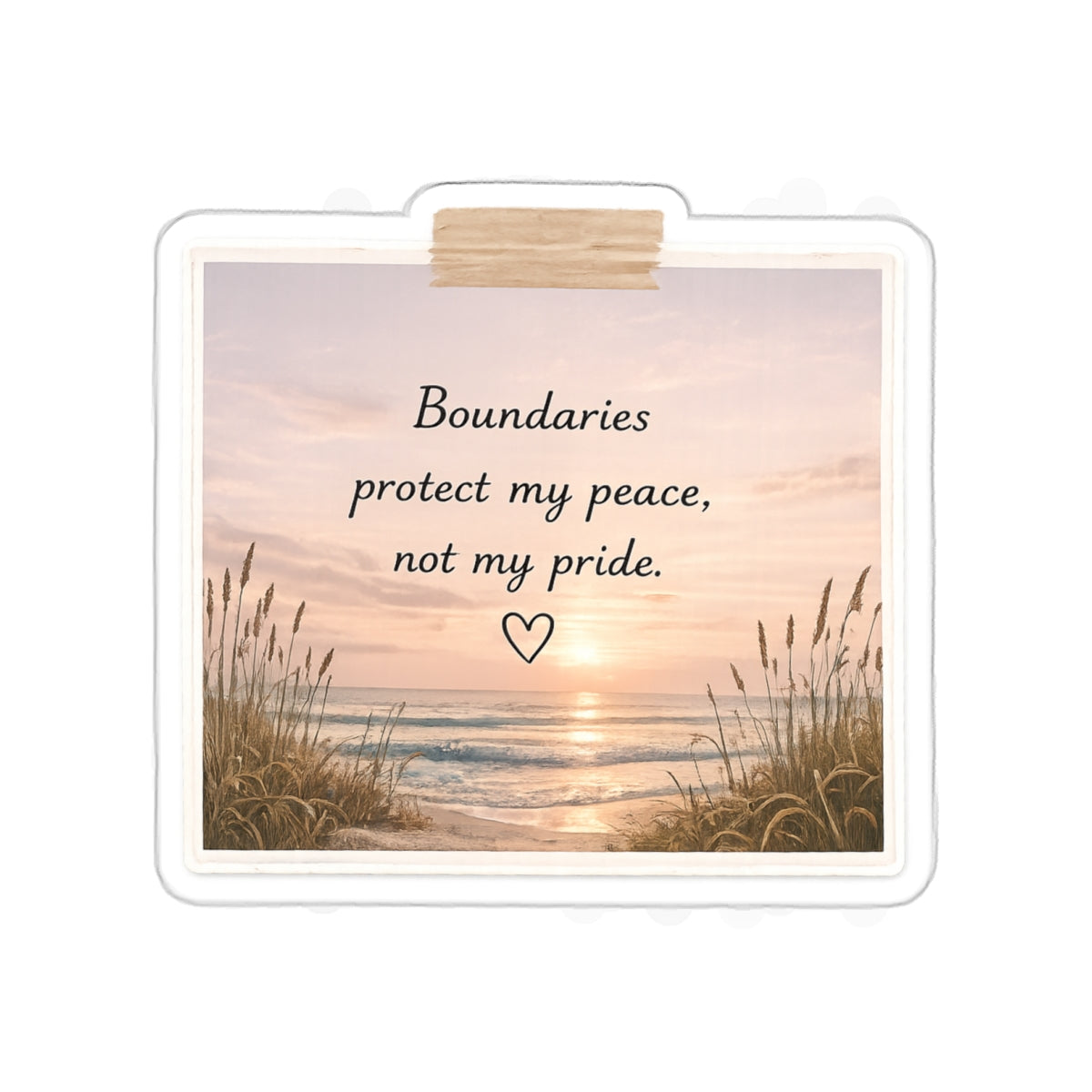 Boundaries Protect My Peace, Not My Pride — Die-Cut Sticker