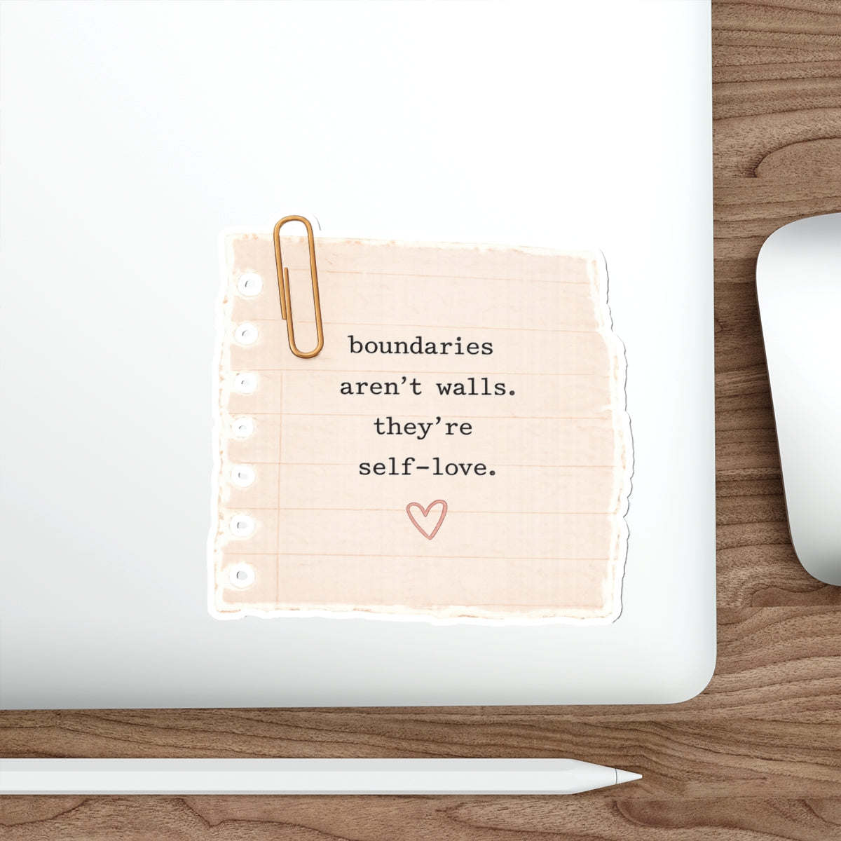 Boundaries Aren’t Walls. They’re Self-Love — Die-Cut Sticker