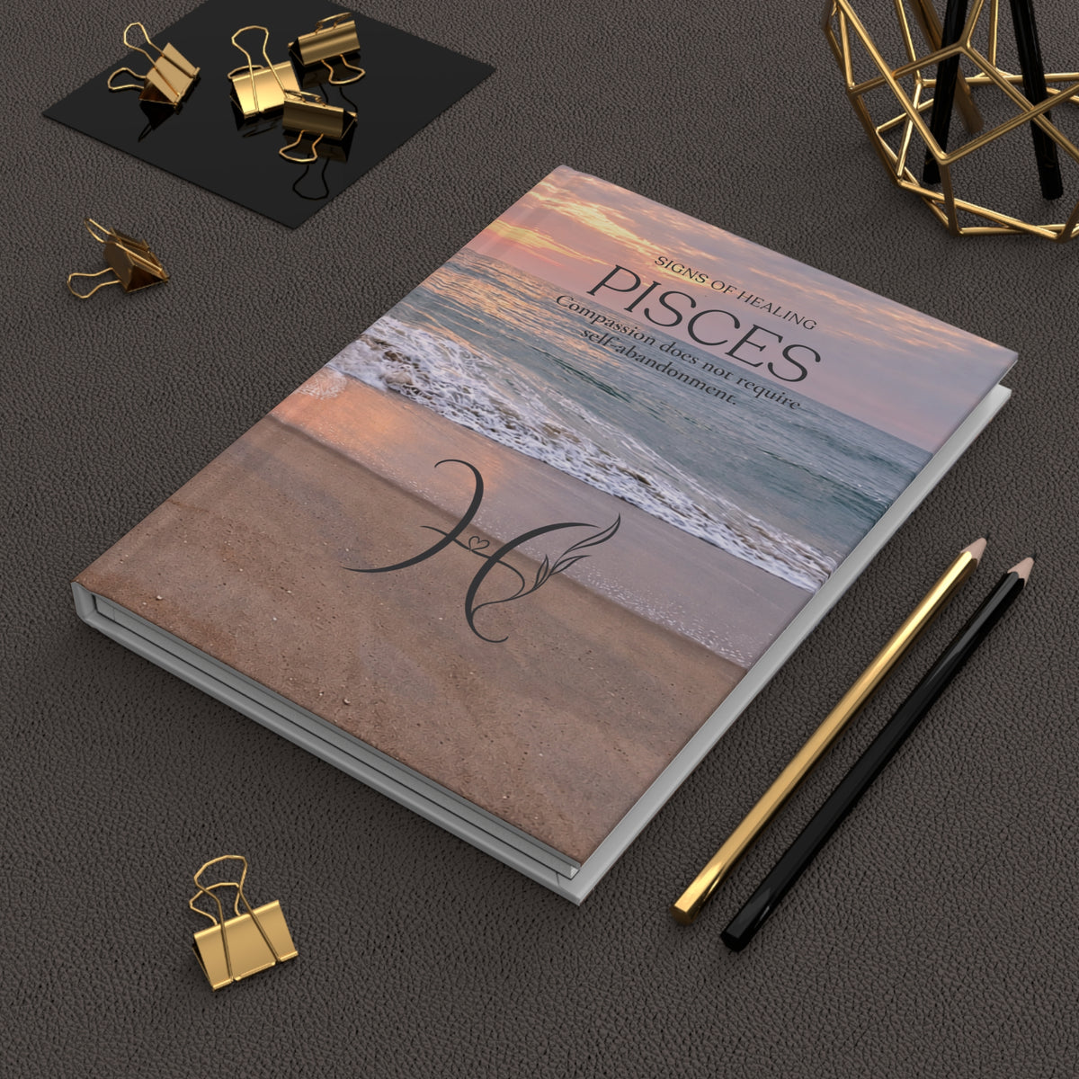 Pisces Signs of Healing™ Hardcover Journal