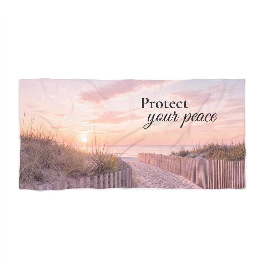 Protect Your Peace™ Beach Towel