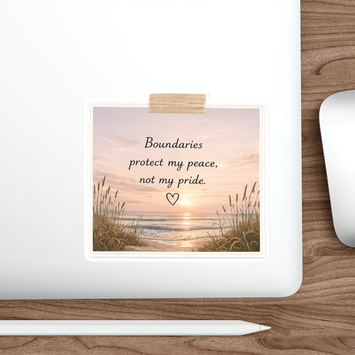 Boundaries Protect My Peace, Not My Pride — Die-Cut Sticker
