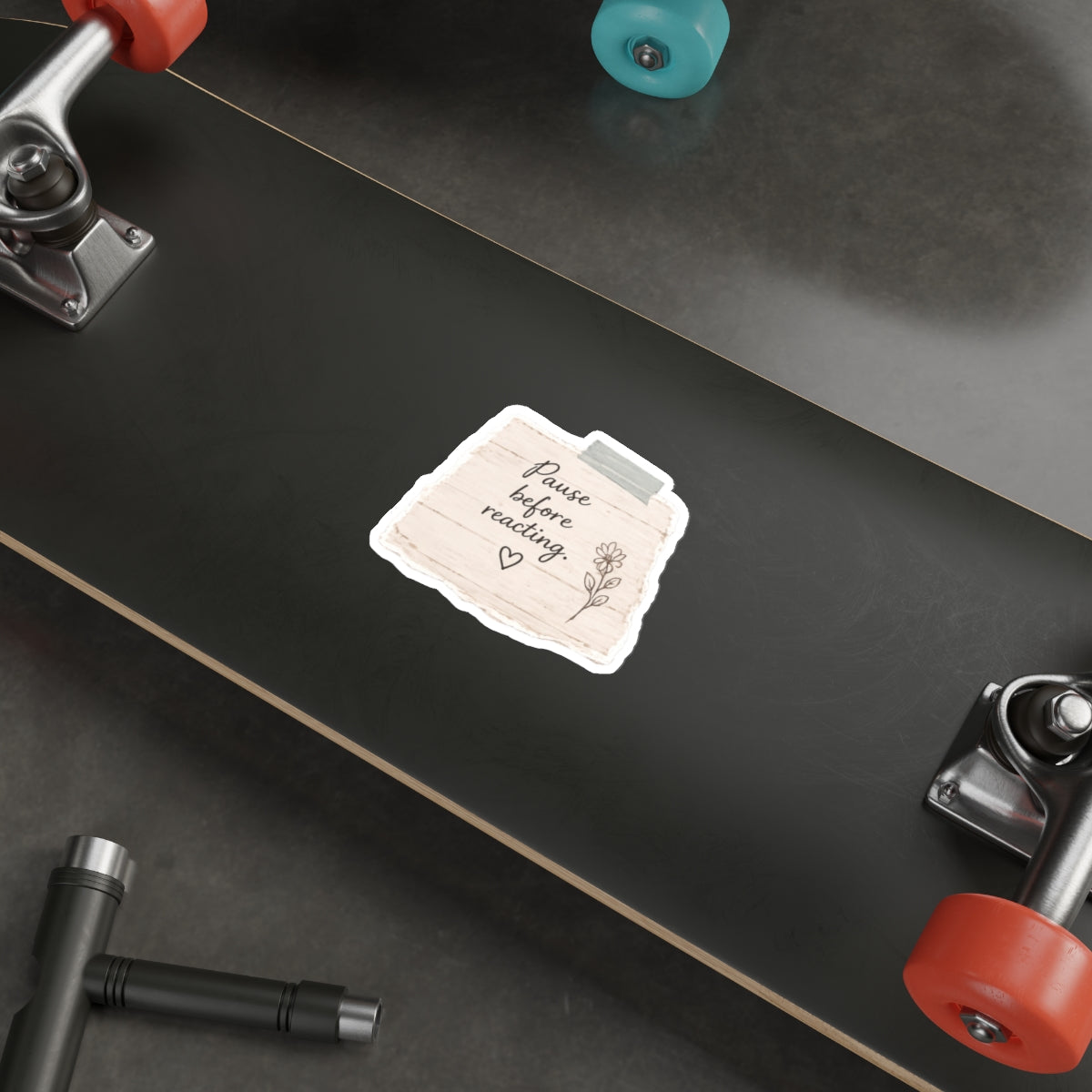 Pause Before Reacting — Die-Cut Sticker