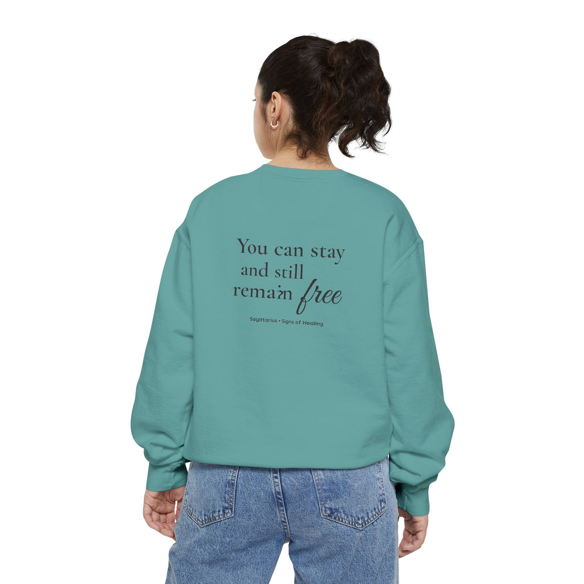 Sagittarius Signs of Healing™ Comfort Colors® Crewneck Sweatshirt