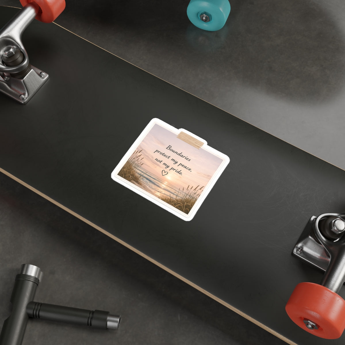Boundaries Protect My Peace, Not My Pride — Die-Cut Sticker