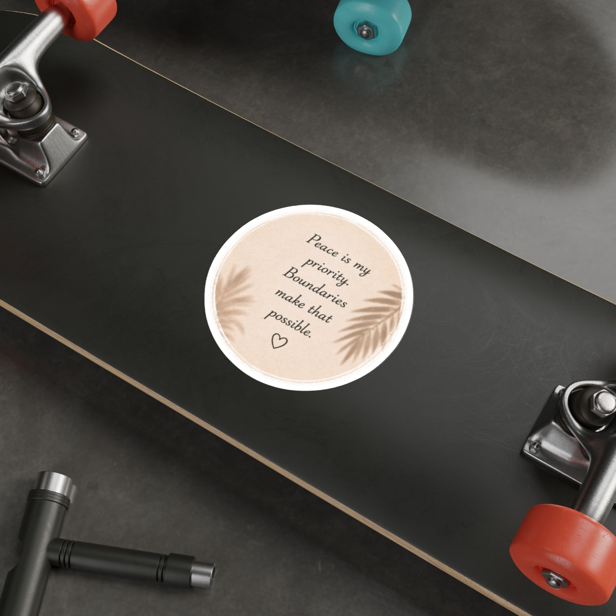 Peace Is My Priority. Boundaries Make That Possible. — Die-Cut Sticker