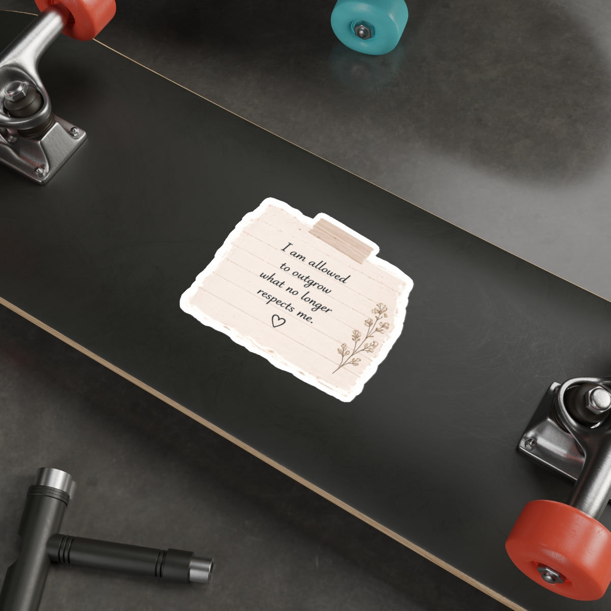 I Am Allowed to Outgrow What No Longer Respects Me — Die-Cut Sticker