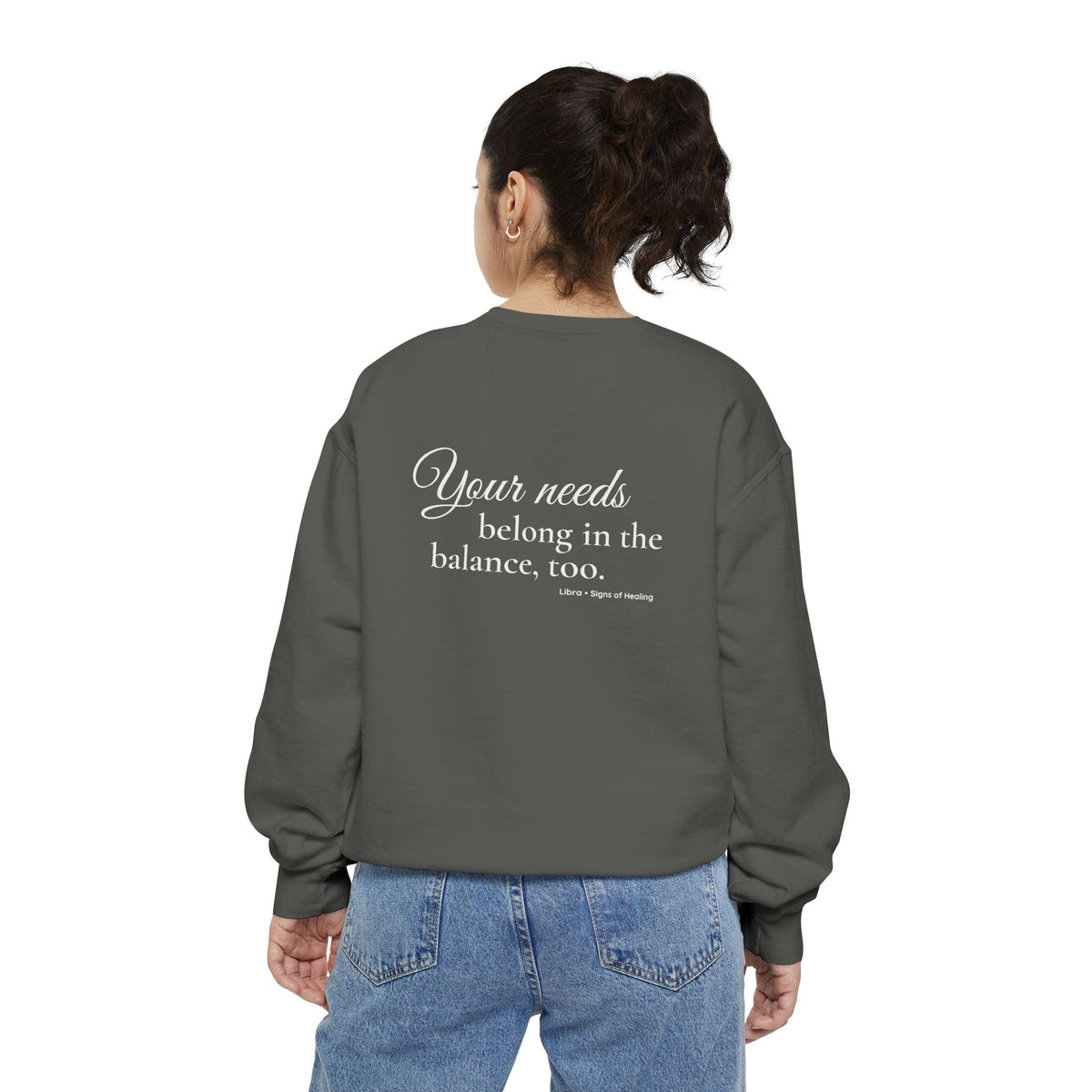 Libra Signs of Healing™ Comfort Colors® Crewneck Sweatshirt