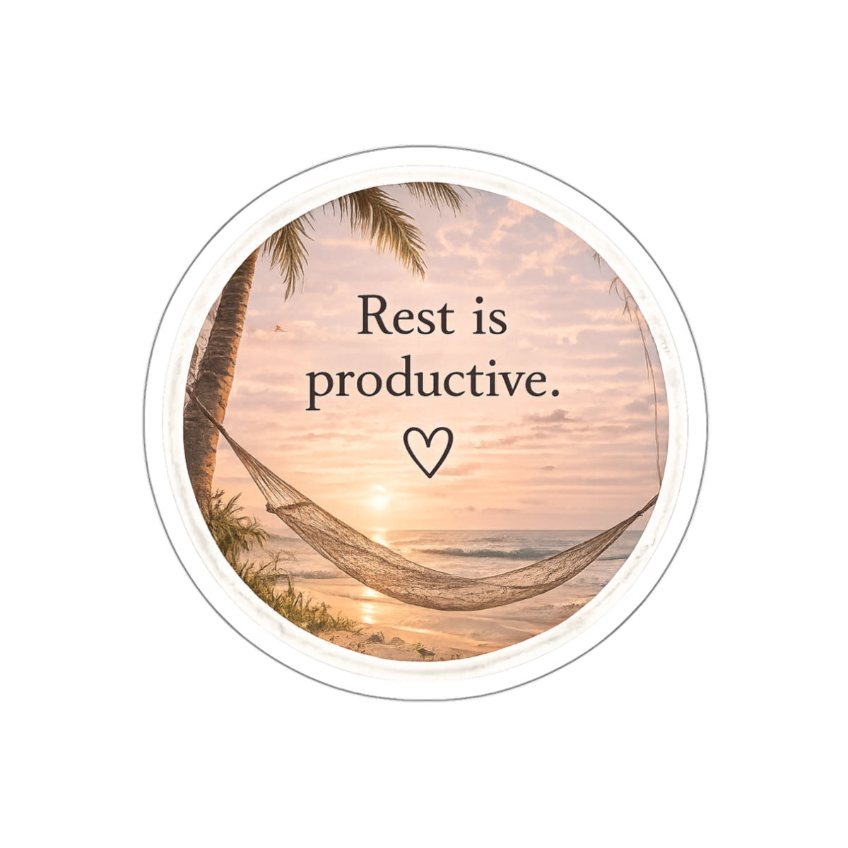 Rest Is Productive — Die-Cut Sticker