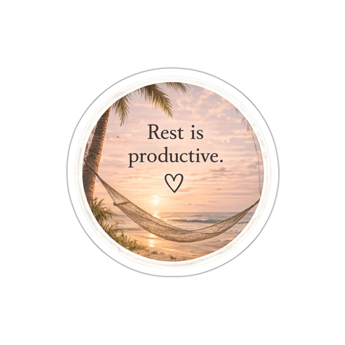 Rest Is Productive — Die-Cut Sticker