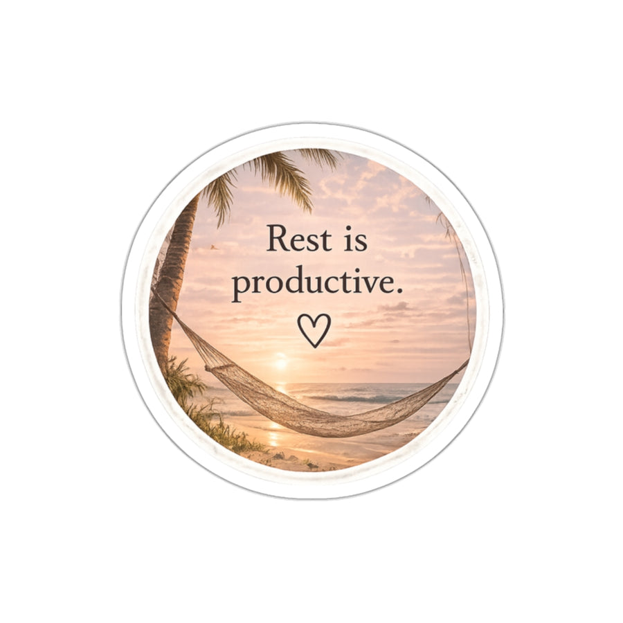 Rest Is Productive — Die-Cut Sticker