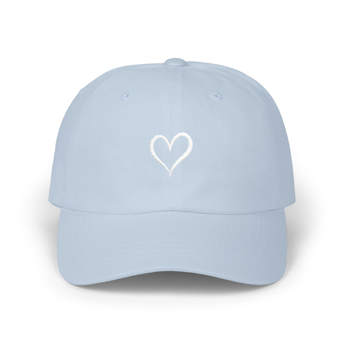 Signature Heart Embroidered Dad Cap | Unisex Cotton Hat
