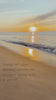 Soft coastal sunrise waves with the quote Healing isn’t about becoming someone new. It’s about coming home to yourself. written in the sand.